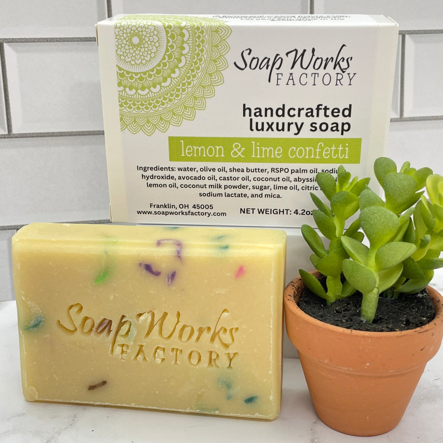 Lemon & Lime Confetti Luxury Soap